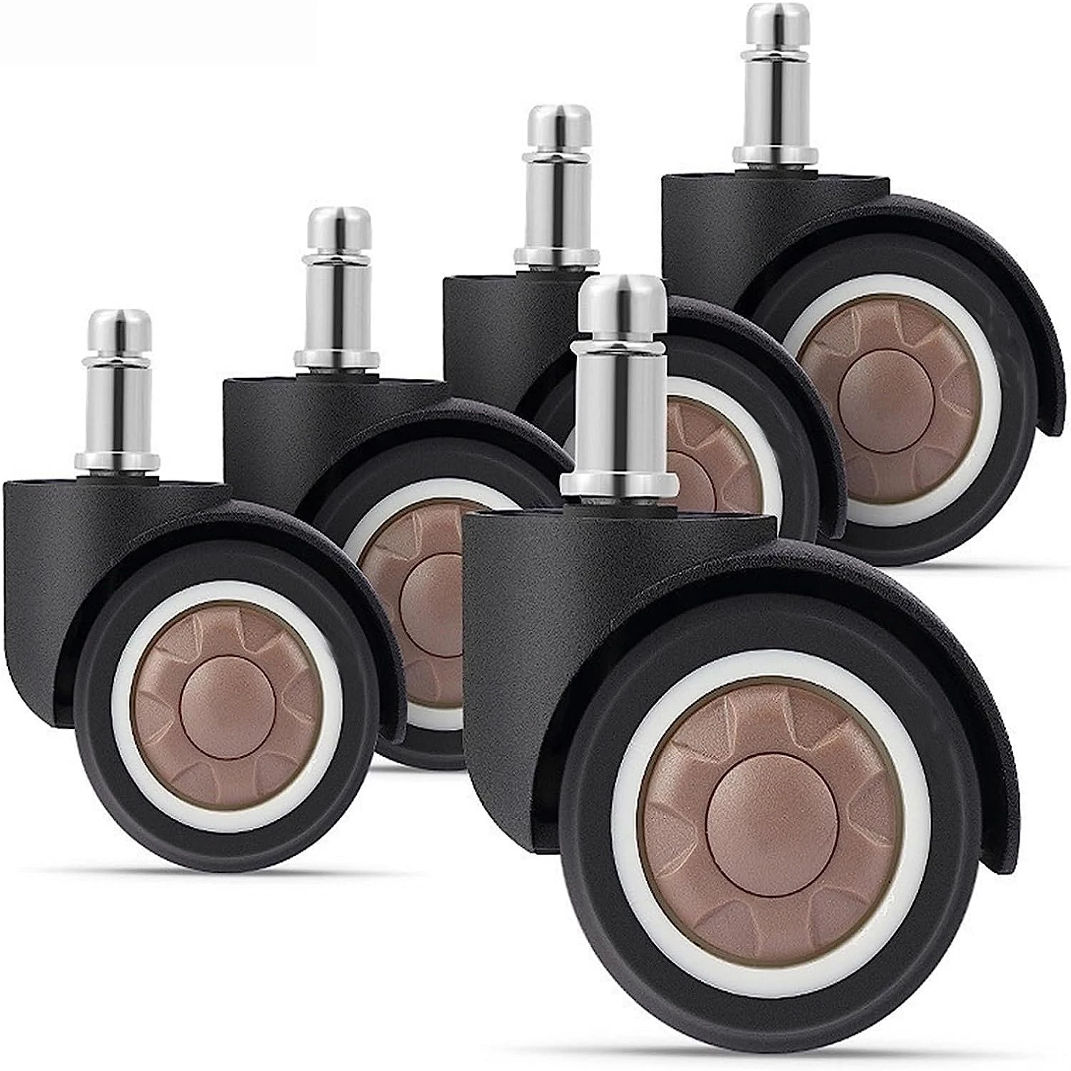 

Мягкое Резиновое 2-дюймовое универсальное колесо для офисного кресла, 5 шт.