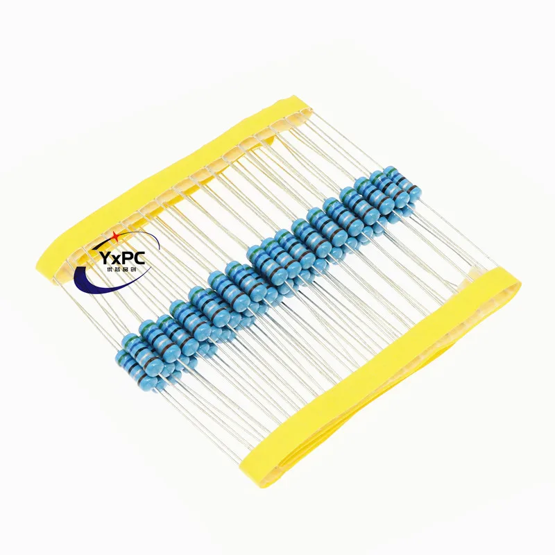 Metal Film Resistor Metal Film Resistors 20pcs 1W Metal film Resistor 1% 0.1R~ 1M 1K 4.7K 10K 22K 47K 100K 1R 2R 10R 22R 47R 51R 820R 100R 330R 330K 470K 1 2 10 22 ohm