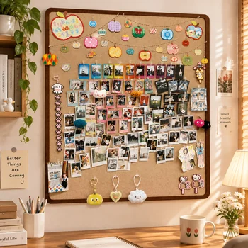 Pannello Espositivo Multifunzionale in Feltro, Design Senza Foratura, Bacheca per Foto e Messaggi, per Conservazione Giocattoli, Decorazione Murale