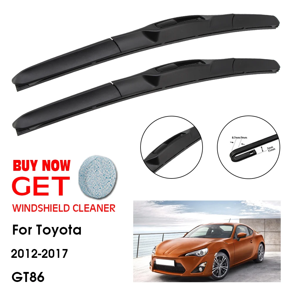 

Car Wiper Blade For TOYOTA GT86 22"+20" 2012-2017 Front Window Washer Windscreen Windshield Wipers Blades Accessories