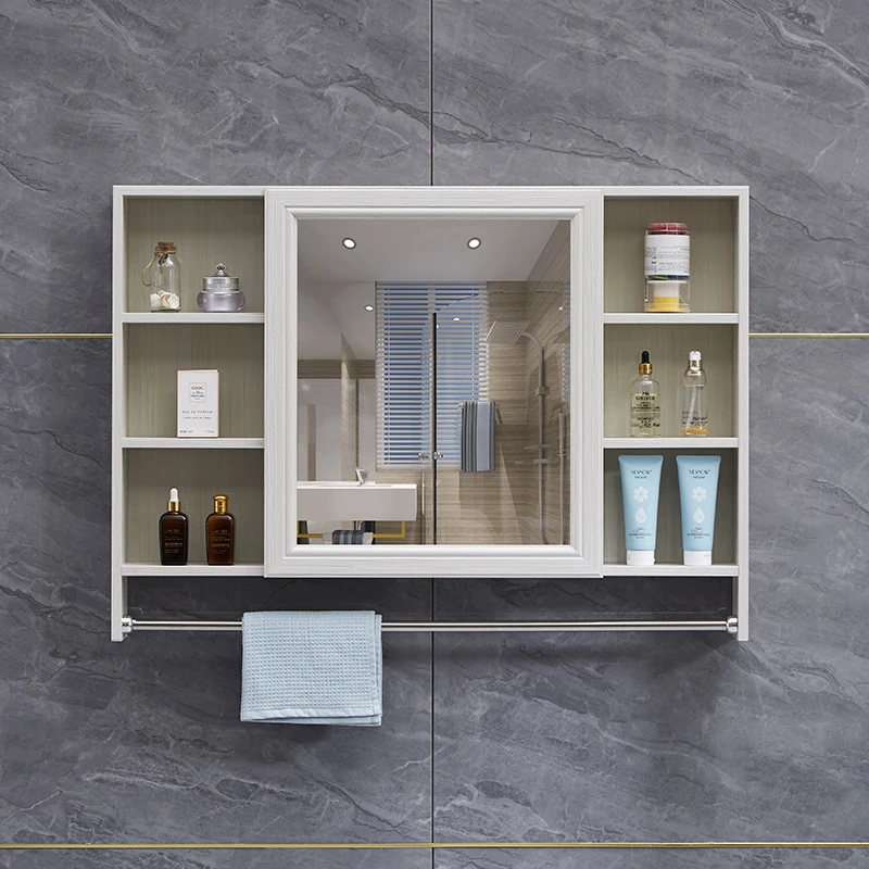 

Slim Open Cabinets Organizer White Vanity Sets Hanging Bathroom Cabinets Modular Storage Rack Mobile Bagno Mirrored Furniture