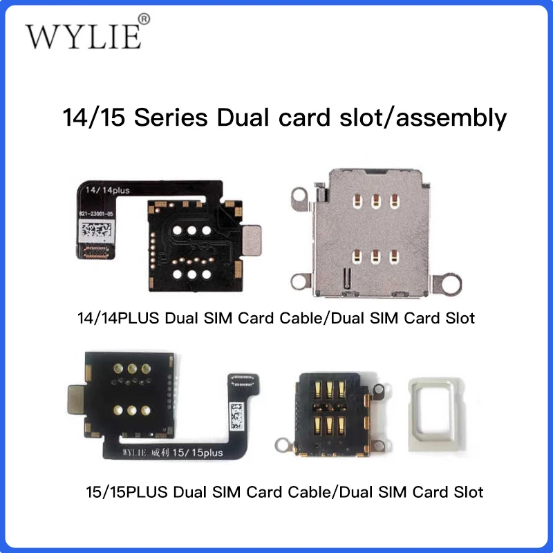 eSIM to SIM Dual Card Adapter with Built-In Tray and No-Punching Design