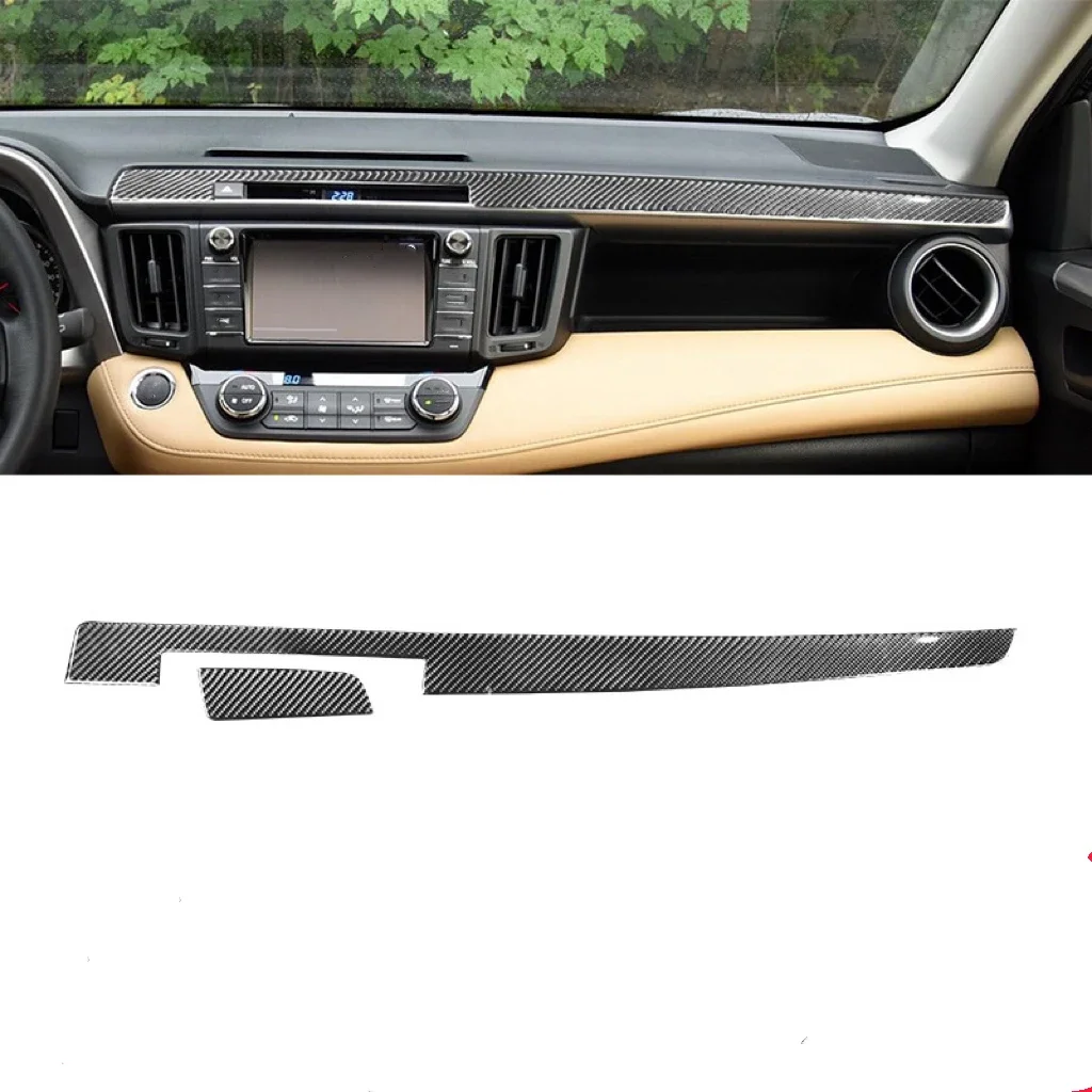 For Toyota RAV4 2013 2014 2015 2016 2017 2018 Car Interior Center Console Dashboard Panel Trim  for Accessories LHD