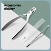 KK 7in1 Manicure Tools Nail Clippers Set Professional Stainless Steel Nail Cutter Pliers Scissors Kit Pedicure Hand Foot Care 2