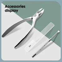 KK 7in1 Manicure Tools Nail Clippers Set Professional Stainless Steel Nail Cutter Pliers Scissors Kit Pedicure Hand Foot Care 2