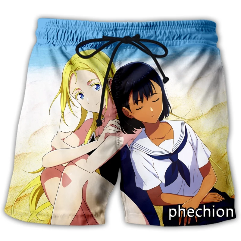 

phechion New Fashion Men/Women Summer Time Rendering 3D Print Casual Shorts Novelty Streetwear Men Loose Sporting Shorts L85
