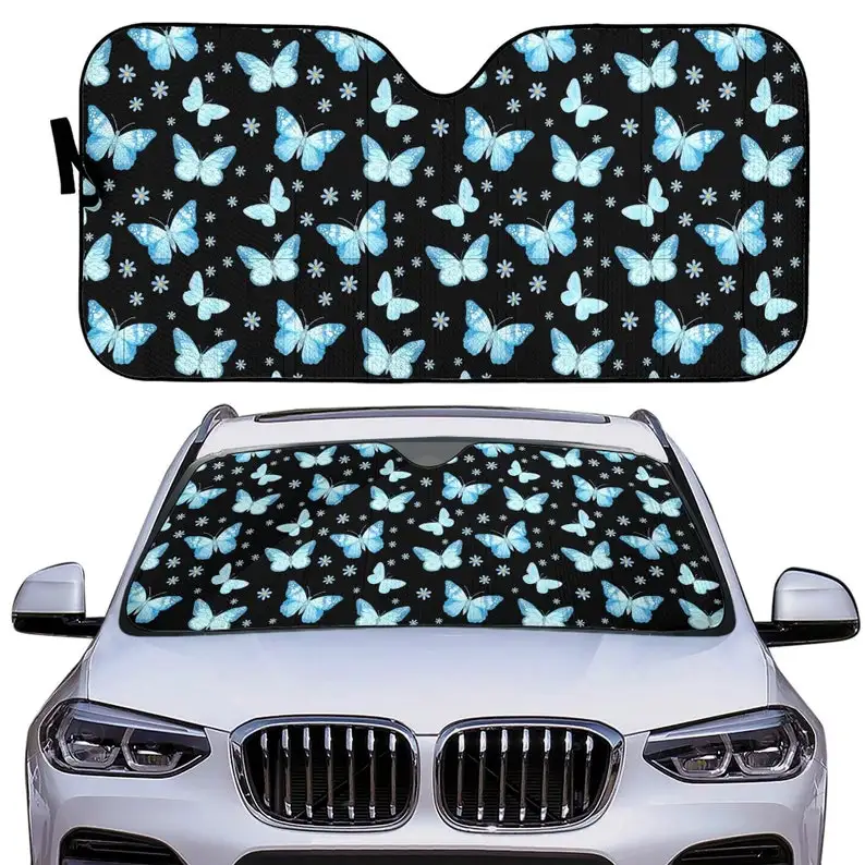 

Butterfly Car Sunscreen, Vehicle Sunshade, Pastel Butterflies, Car Sun Protector