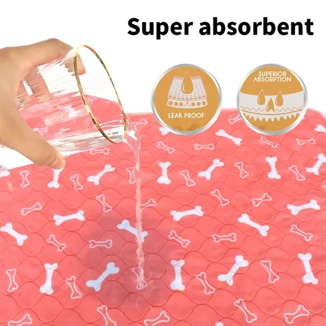 Washable Dog Pee Pad Protective Non-slip Blanket Mats for dog cage Reusable Puppy Training Pad Outdoor Portable Pet Sleeping Mat 2