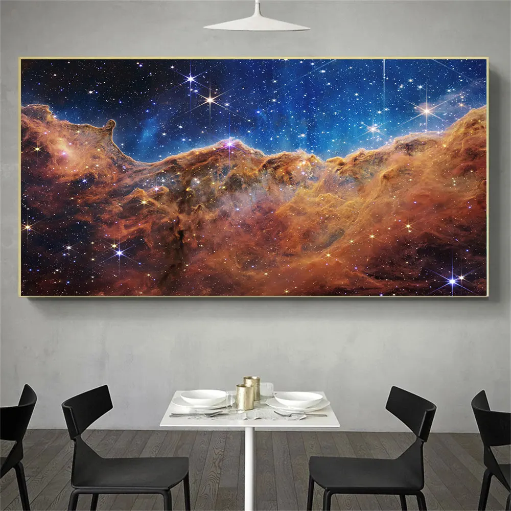 James Phillips Space Telescope Poster Print Carina Nebula Universe Wall Art Canvas Painting Picture For Living Room Home Decoration
