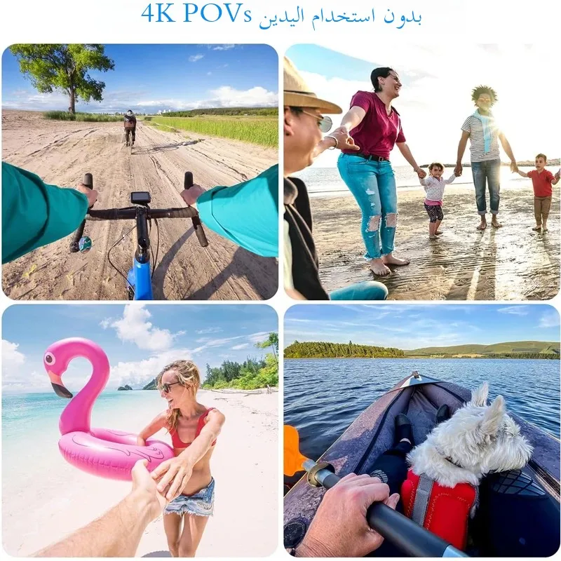 كاميرا رياضية للجسم UHD 4K 1080P يمكن ارتداؤها، كا...