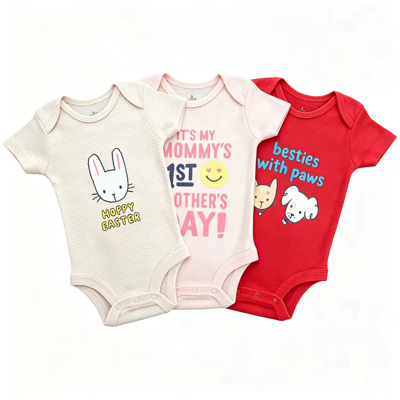 1PCS Newborn Baby Clothing 2026 Summer Short Sleeve Baby Boy Girl Clothes 100% Cotton Solid Kids Baby Bodysuits & Jumpsuits 1