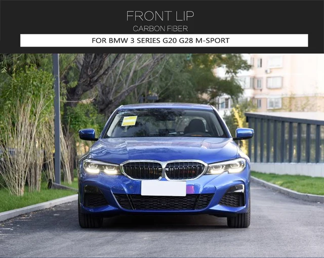 Car Front Lip For BMW 3 Series G20 G28 M-SPORT 2020UP Carbon Fiber Front  Bumper Lip Spoiler Splitters Car Accessories Front Lip - AliExpress