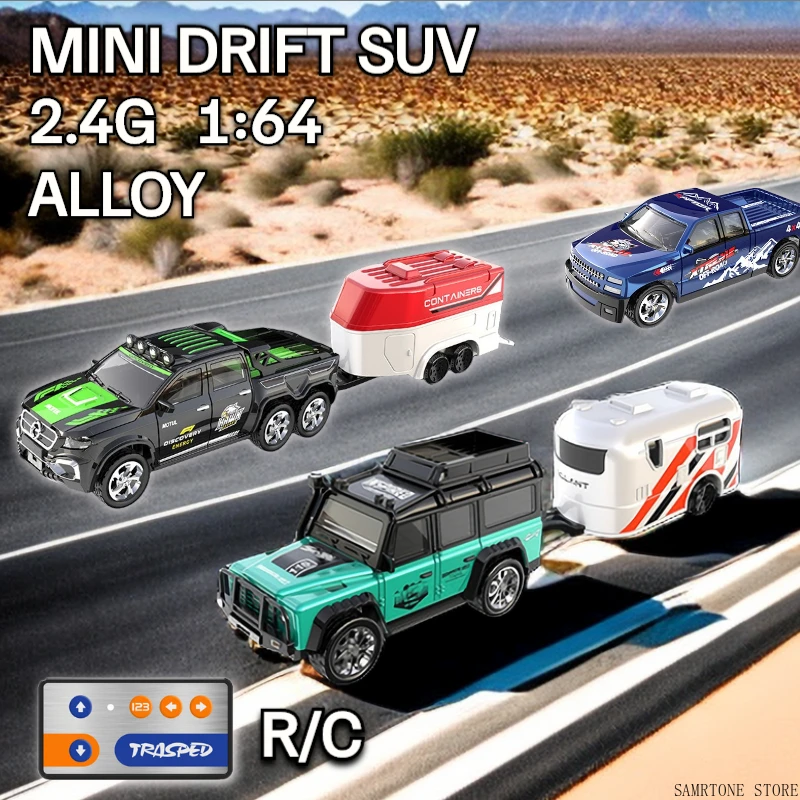 Rc Cars 2.4G 5 Canali 1:64 Lega Mini Telecomando Suv Drifts One Hour Long Endurance Veicolo Fuoristrada Elettrico Per Bambini
