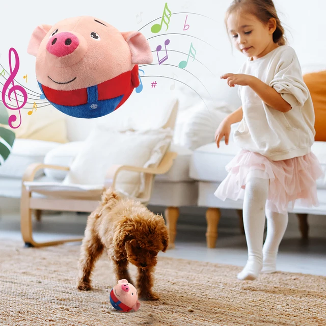 S6414a8cd1cda47ed8b04477b5b06f3a2R.jpg Plush Automatic Bouncing Toys Bite Resistant Funny Interactive Squeaky Toys Talking Self-Moving for Small Medium Dogs