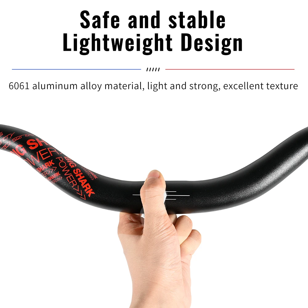 NANLIO Bicycle Handlebar 50MM Rise, T6 Aluminum Alloy Swallow Handlebar 31.8x780mm 9 Degree Backsweep MTB Bike Steering Wheel - Image 6