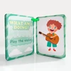 Kids Action Cognition Cards Funny Q&A Learning Classroom Interaction Aids English Teaching Educational Toys Montessori Material 5