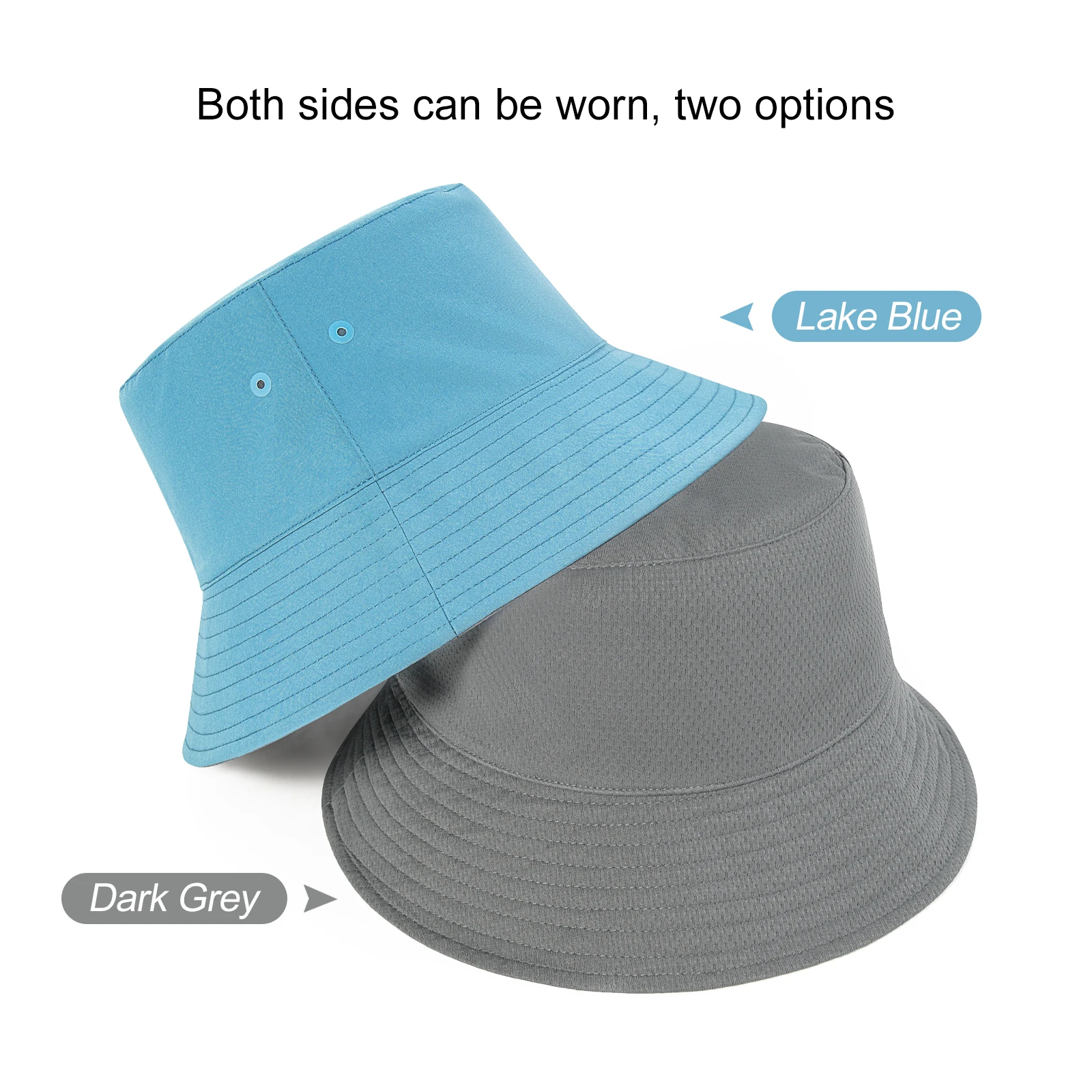 VOBOOM Unisex Outdoor Bucket Hats Packable Sun Cap Reversible Travel Hat for Men, Women, Teens, Girls 4
