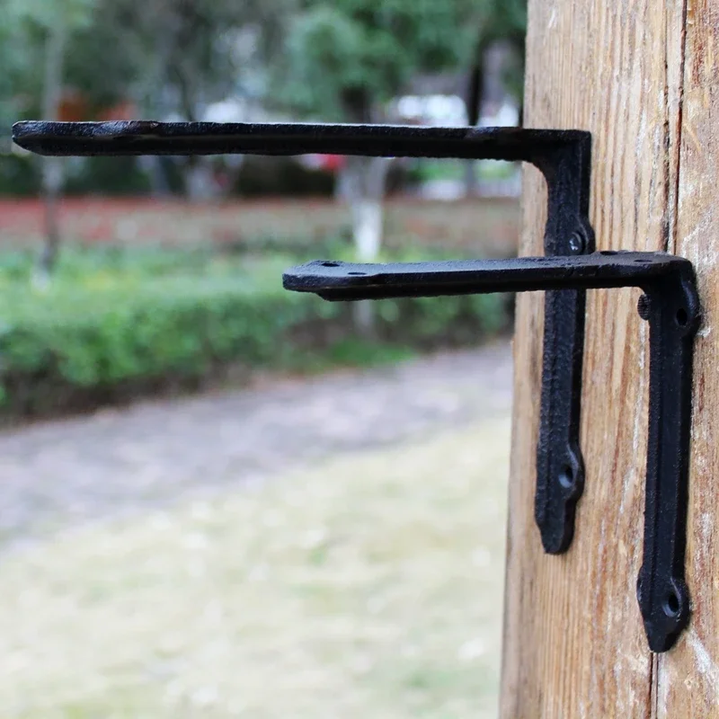 

Vintage Rural Furniture Home Decoration Cast Iron Hook Shelf