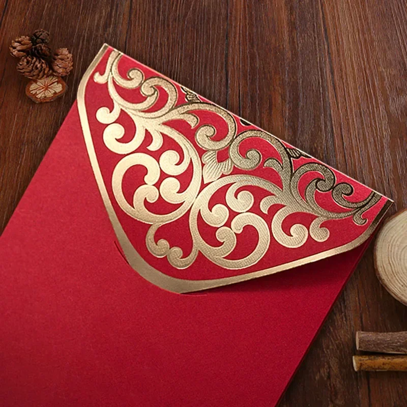 2 Pezzi di Seta Ricamo Buste Rosse Hongbao Cinese Festivo Buste Rosse Carta Regalo Cinese Fortunato Denaro Busta con Nodo per Capodanno Compleanno Matrimonio Drago