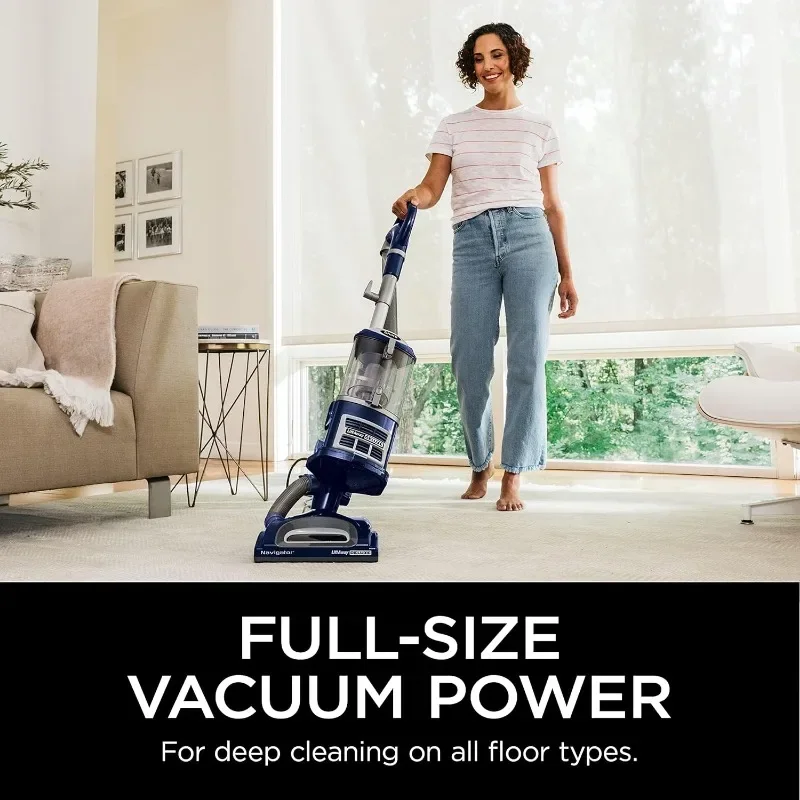 Shark NV360 Navigator Lift-Away Deluxe Upright Vacuum with Large Dust Cup Capacity,HEPA Filter,Swivel Steering,Crevice Tool,Blue 3