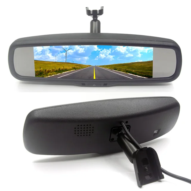 653934-544f54.jpg مرآة رؤية خلفية داخلية من ANSHILONG للسيارة AHD ، CVBS ، TFT ، LCD ، إدخال فيديو 2Ch ، حامل حامل حامل تثبيت خاص