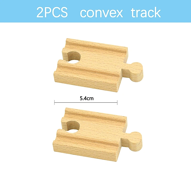 Wooden Railway Train Track Connectors - Beech Wood Accessories