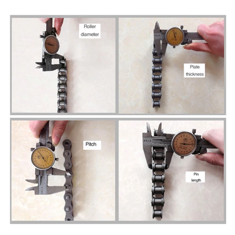 Description Picture 3 of item1pc 0.5/1/1.5/5Meter 04C Roller Chain Industrial Transmission Chain Pitch 6.35mm for 04C Sprocket Chain Links Connector