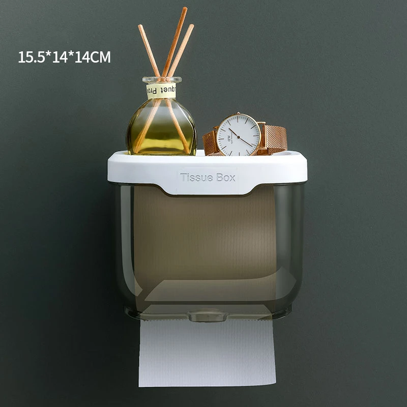 Punch-free toilet paper holder
