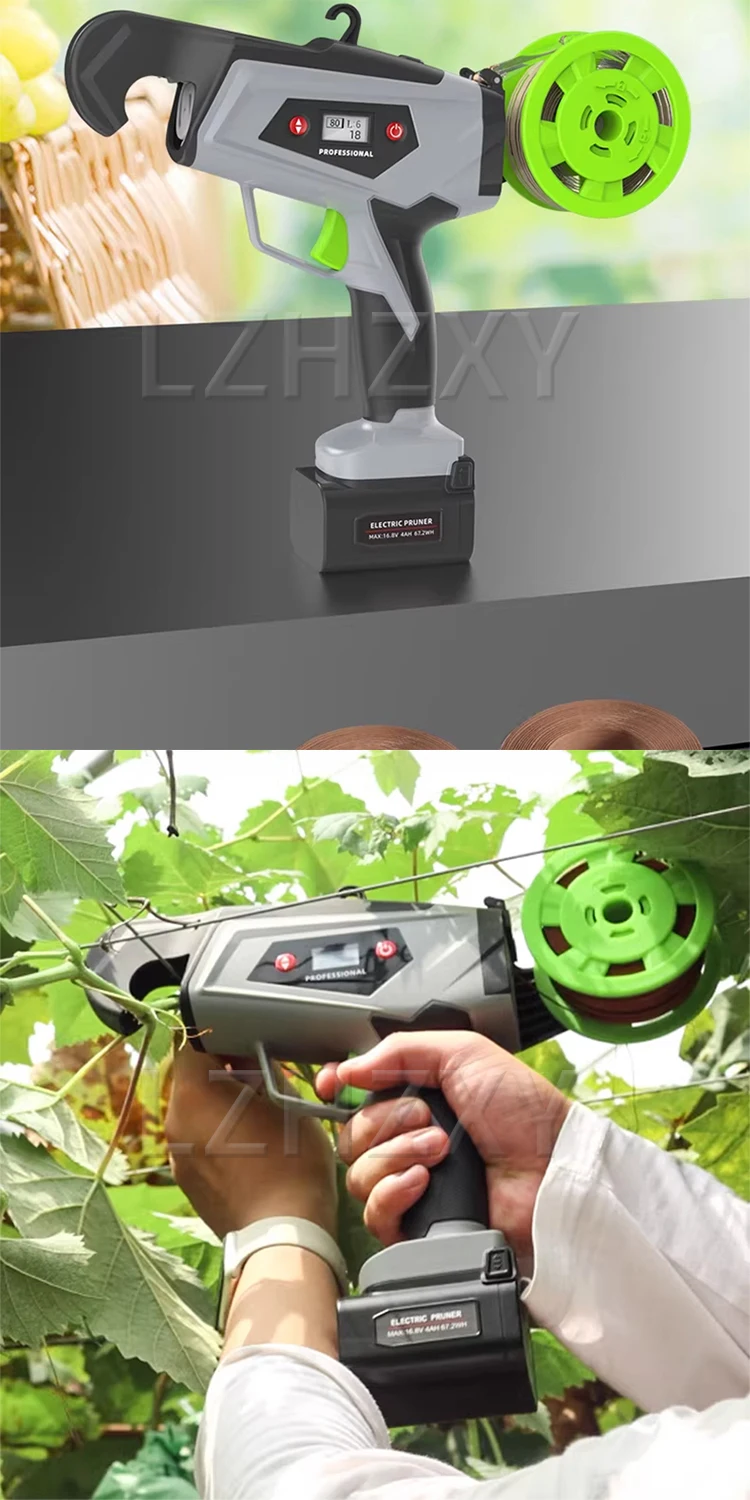 Automatic Electric Plant Tying Tool | Garden Vine Tying Machine for Grapes, Toma