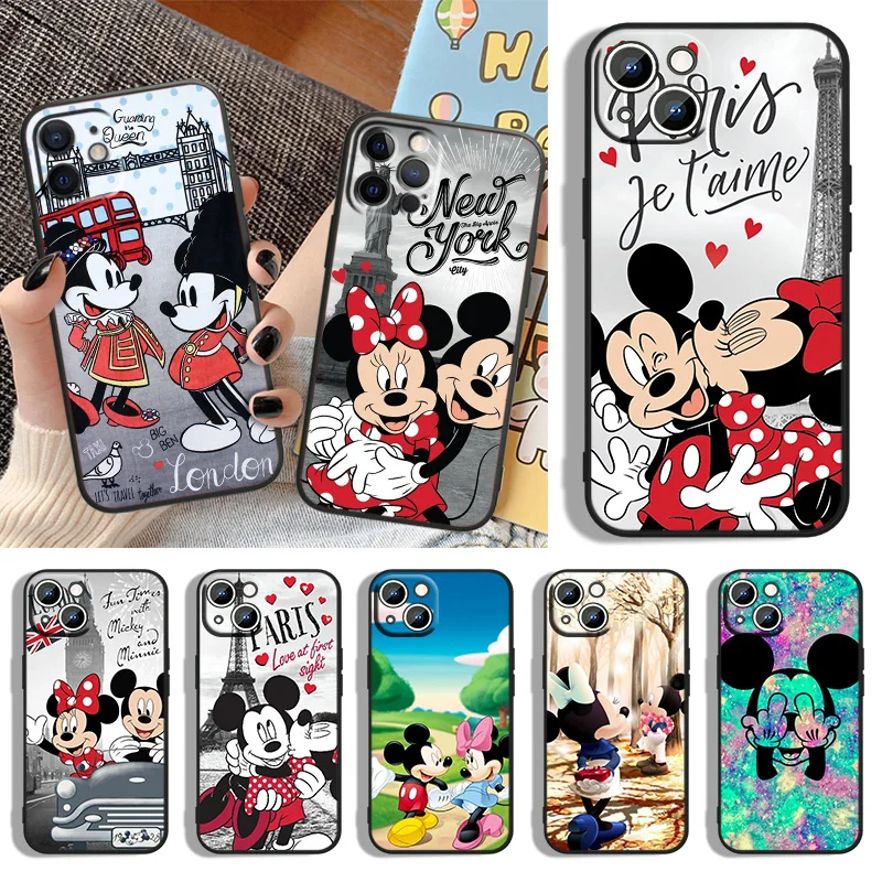 

Mickey Minne Have Fun Phone Case For Apple iPhone 14 13 12 11 XS XR X 8 7 6 6S 5 5S SE Pro Max Plus mini Black Cover