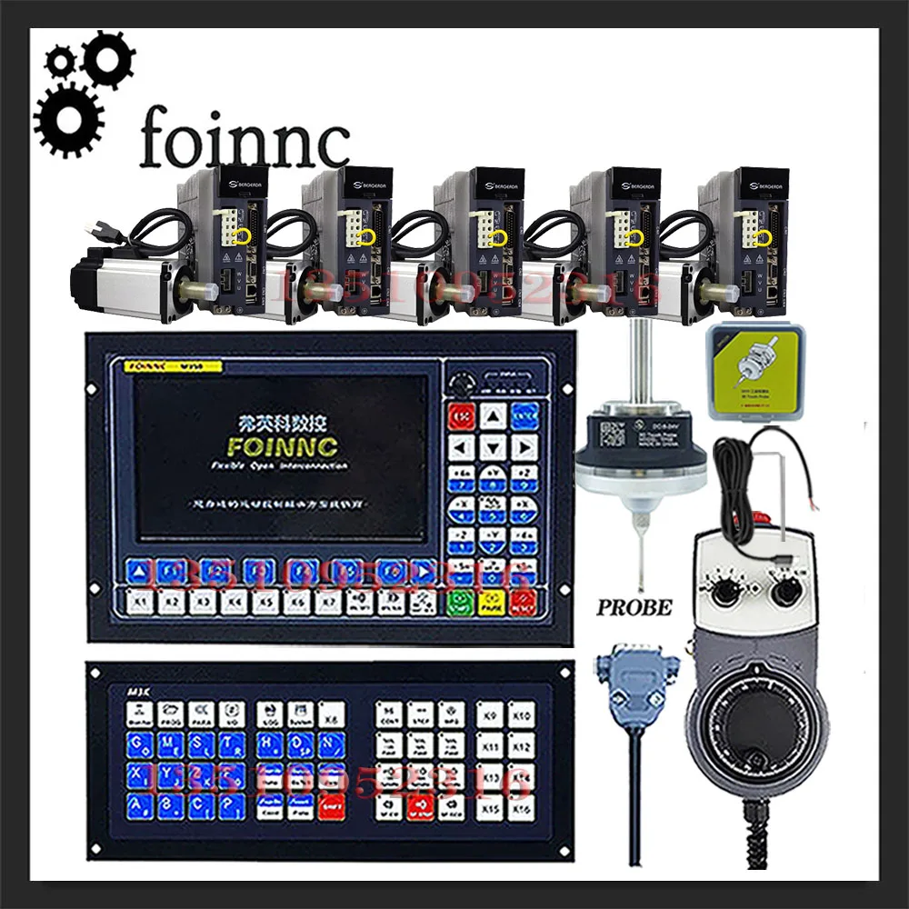 M350 Cnc Offline Controller 3 4 5 Cnc System 750w 220v Servo Motor Kit 