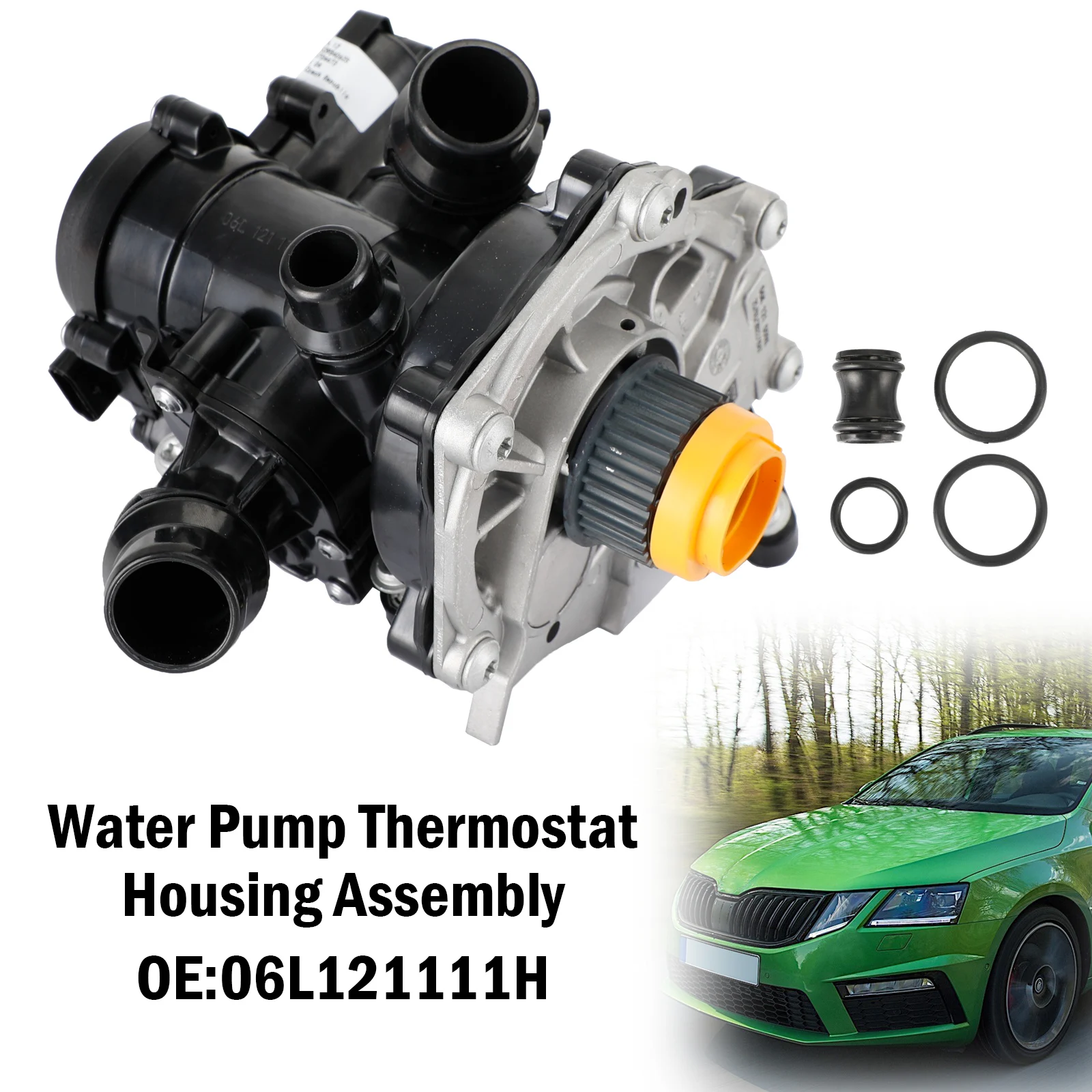Artudatech Water Pump Thermostat Housing Assembly for VW Golf GTI for Audi A3 A4 06L121111H Car Accessories