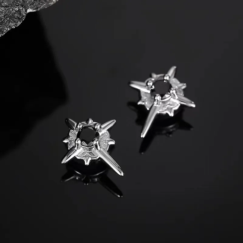 Ear clip 1 pair north star magnet for men women without ear holes