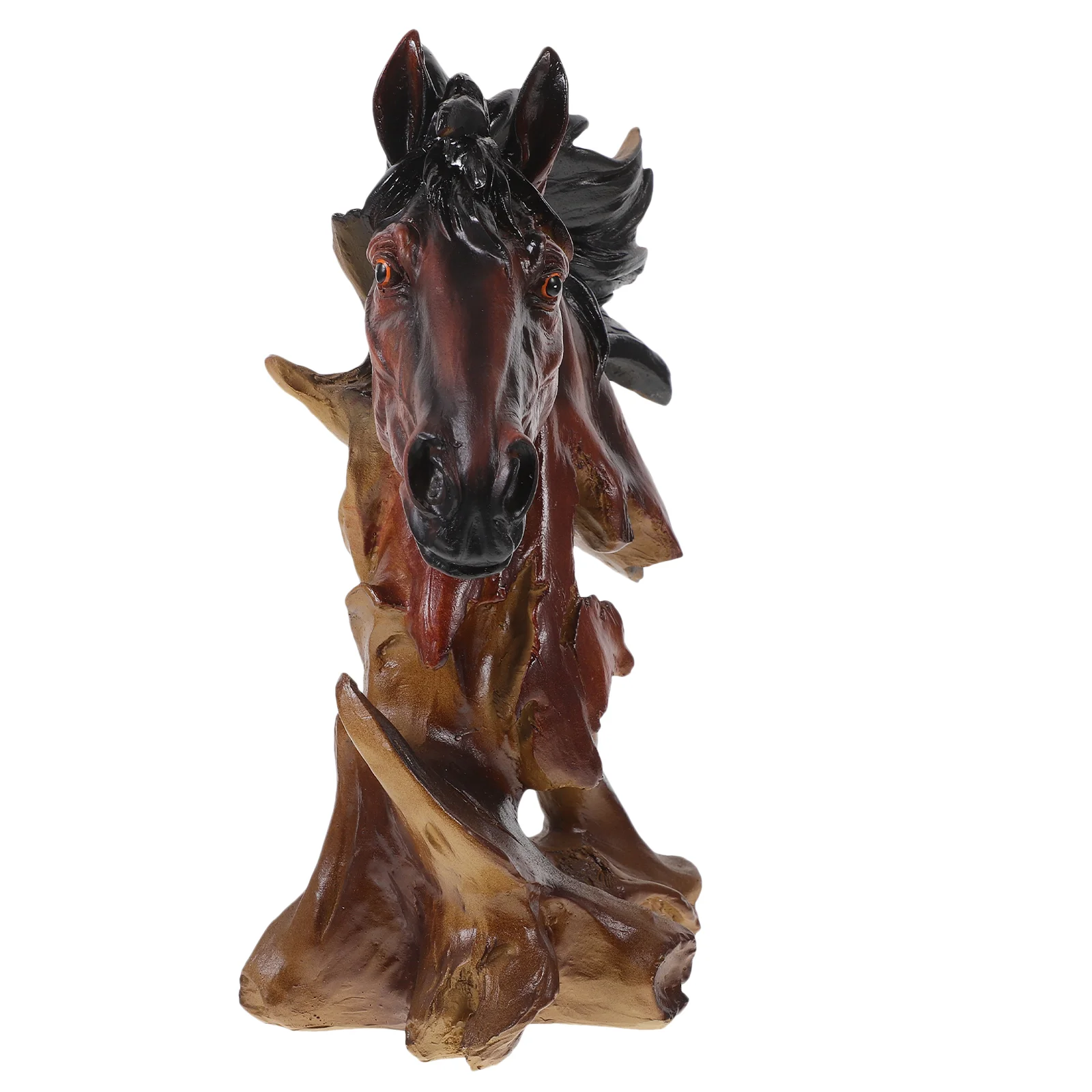 

Horse Head Decor Small Horse Head Ornament Horse Head Statue Craft Decoration Simulation Horse Head Figurine