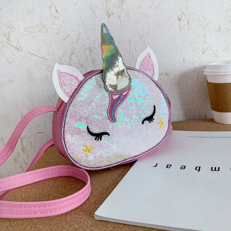 Cute Bag Shoulder Phantom Shining Unicorn Cartoon Crossbody Handbags For Women Casual High-Quality Messenger Versatile Luxury