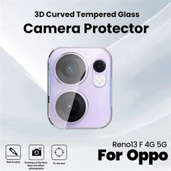 3-Pack 3D Curved Camera Protector Tempered Glass Lens Case for Reno13 F 4G (1Piece)