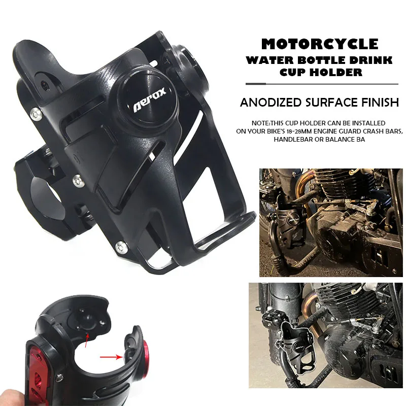 Accessori Para Motocicleta Yamaha Aerox155 Aerox 155 2015-2021 Cnc, Soporte Para Botella De Agua Y Bebidas