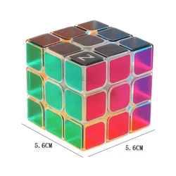 Clear 3x3x3 Speed Cube for Stress Relief and Focus (Transparent 3x3)