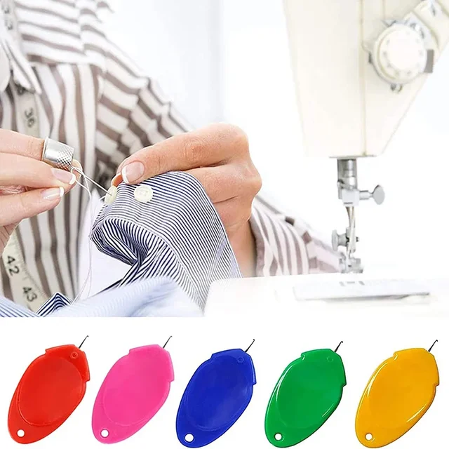 10/5Pcs Needle Threader For Sewing Plastic Wire Loop DIY Simple Needle Threader Hand Tool for Sewing Machine Sewing Crafting 5