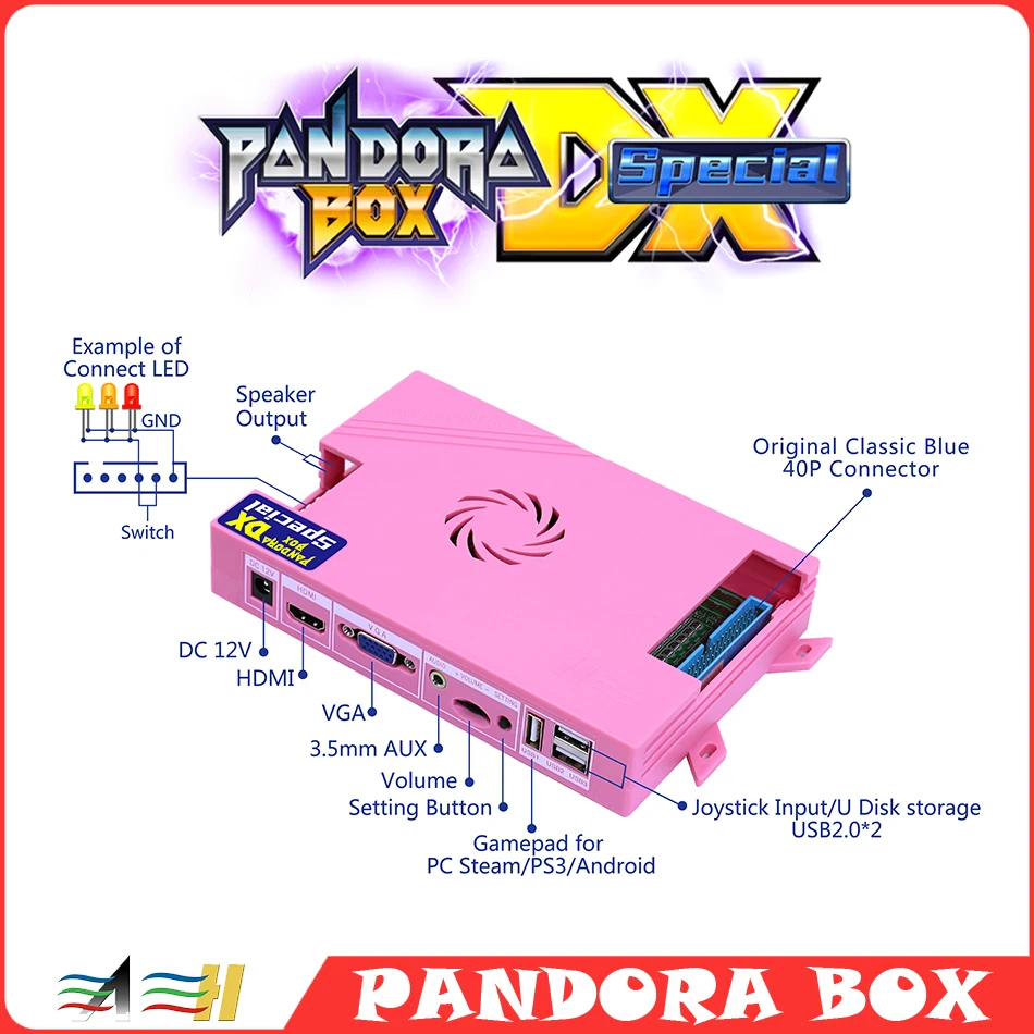 

Pandora Box DX Special Family Version 5018 in 1 arcade game For Console have 3P 4P games Save game progress High score record 3