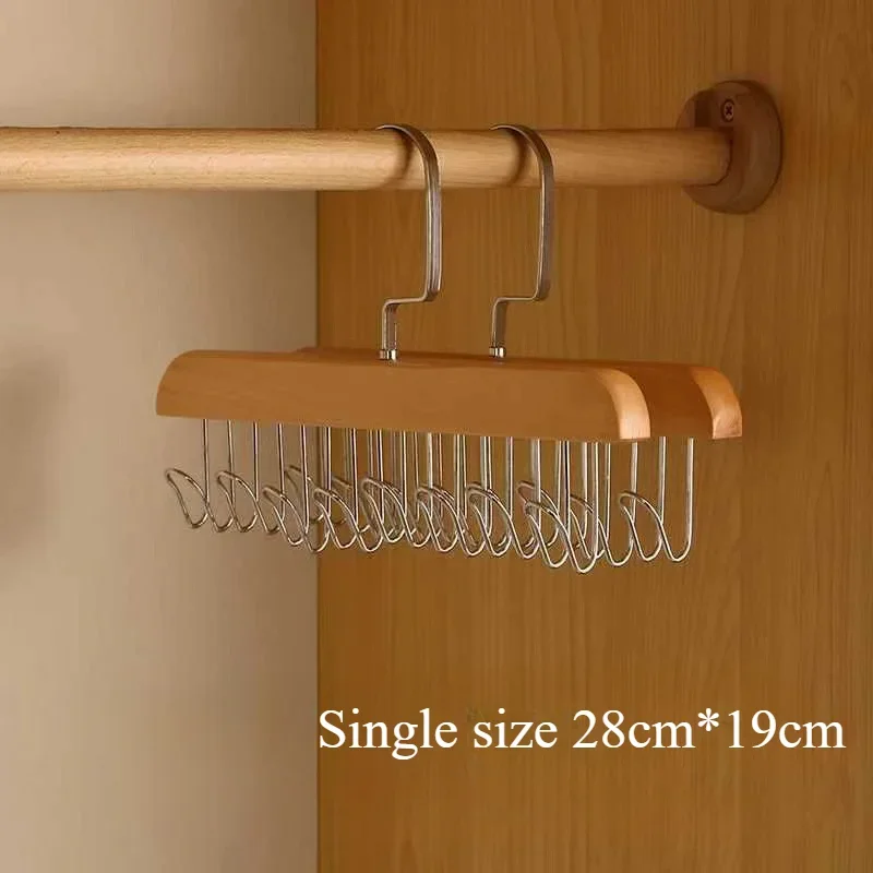 Wooden Belt Rack Women Storage Hangers For Clothes Case Home Wardrobe Accessories Scarf Organizer Men Tie Belt Hangers