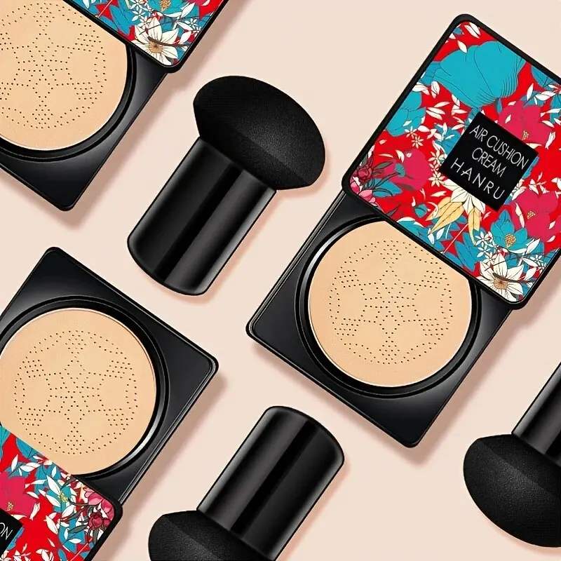 All in One Radiate Beauty with Mushroom Air Cushion BB Cream Moisturizing Nourished Clear Complexion Hanru Lightweight Cushion bb cream,air cushion cream,cushion foundation