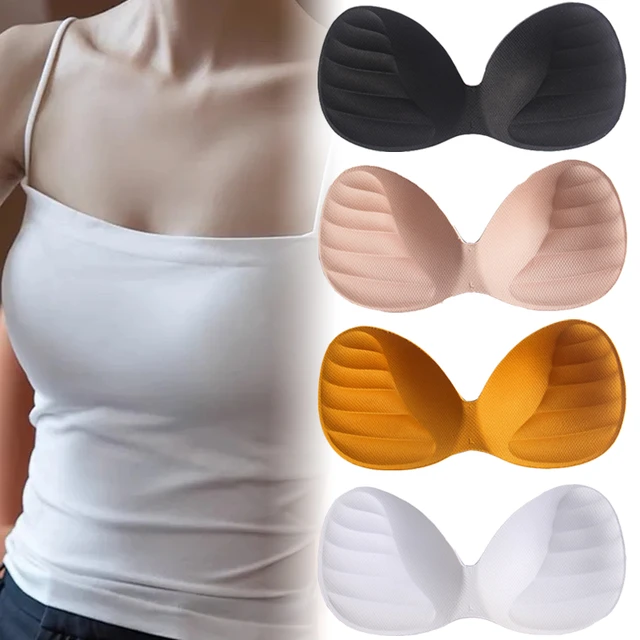 Push Up Swimsuit Pad Insert Chest Padded Bikini Padded Bra Enhancer Sponge  Padded Body-fitted Colorful Soft Comfort Bra Pad - AliExpress