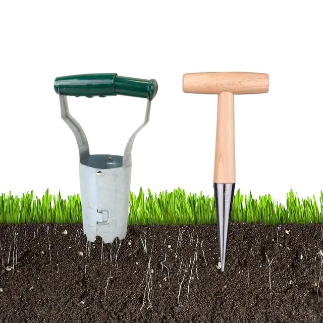 2Db Izzó Ültetvény Szerszám Kézi Ásó Palánták Eltávolító Emelő Vetőmag Ültetvényes Palánta Nyitó Izzók Szerszámok