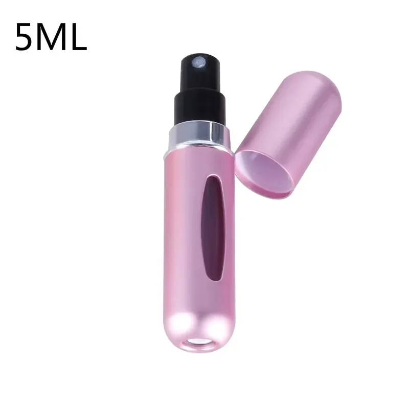 Compact Refillable Travel Perfume Atomizer - Portable 8ml/5ml Spray Bottle
