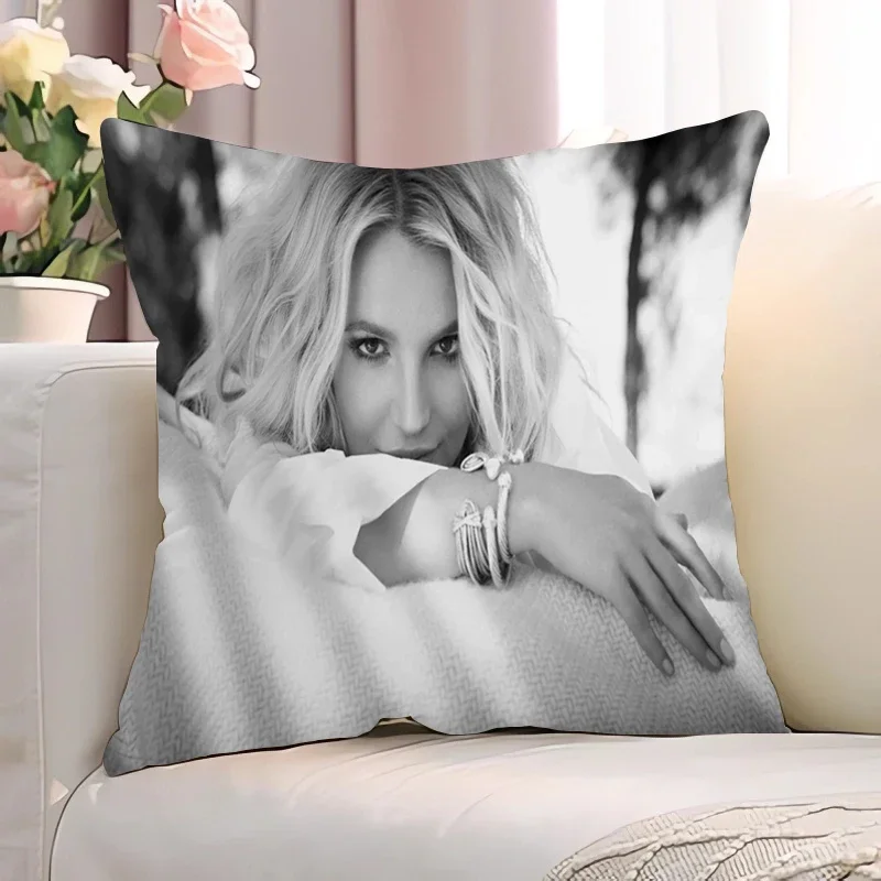 

Britney Spears Pillowcases Bed Cushions for Decorative Sofa Cover Double-sided Printing Pillowcase 45*45 Short Plush Pillow Car
