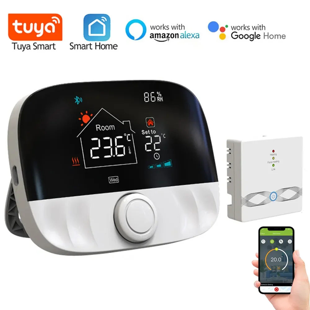 

Wireless Thermostat WiFi for Floor Heating Water Gas Boiler Home Room Tuya Smart Programmable Temperature Controller