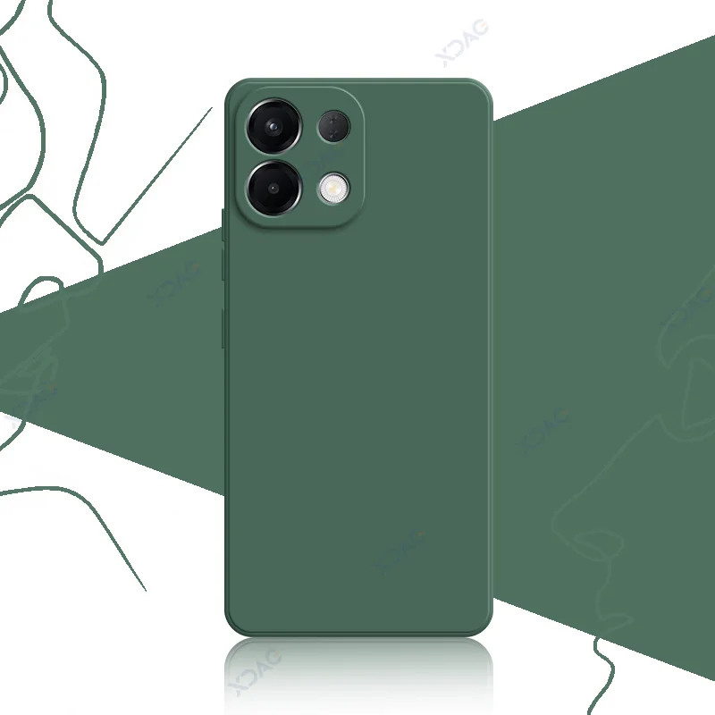 Luxury Dual Liner Protective Phone Case - Full Shockproof Square Liquid Silicone Shield