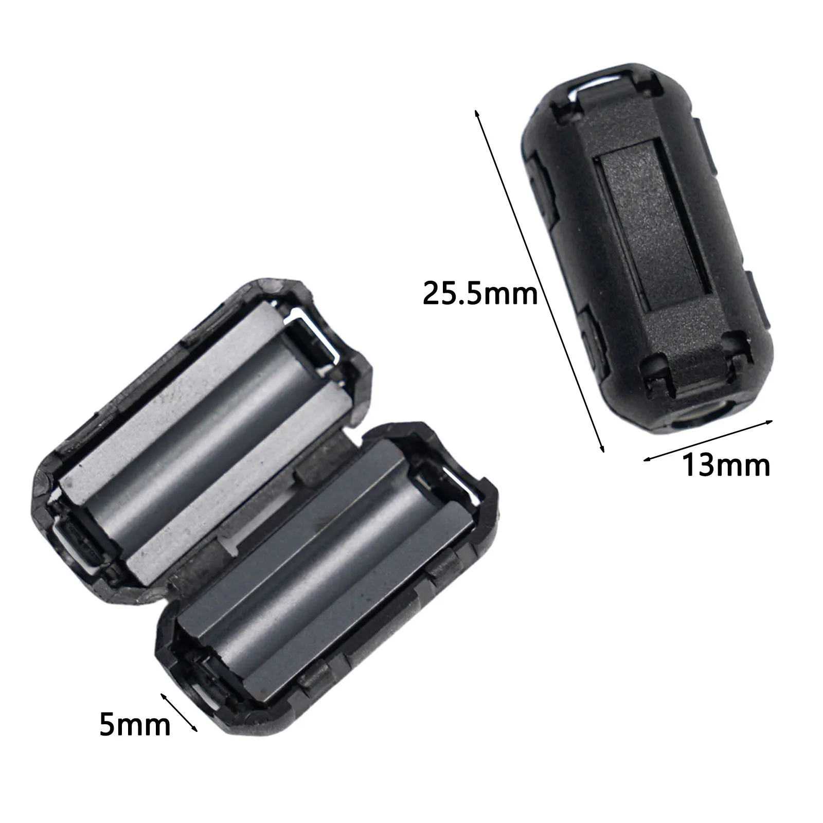 TDK 5mm Ferrite Core Noise Suppressor Filter Ring Cable Clip On Wire RFI EMI Speaker Cable Solar Panel/USB/Audio Cover Ferrite Core Noise Filter
