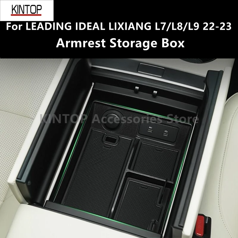 

For LEADING IDEAL LIXIANG L7/L8/L9 22-23 Armrest Storage Box Interior Modification Central Control Decoration